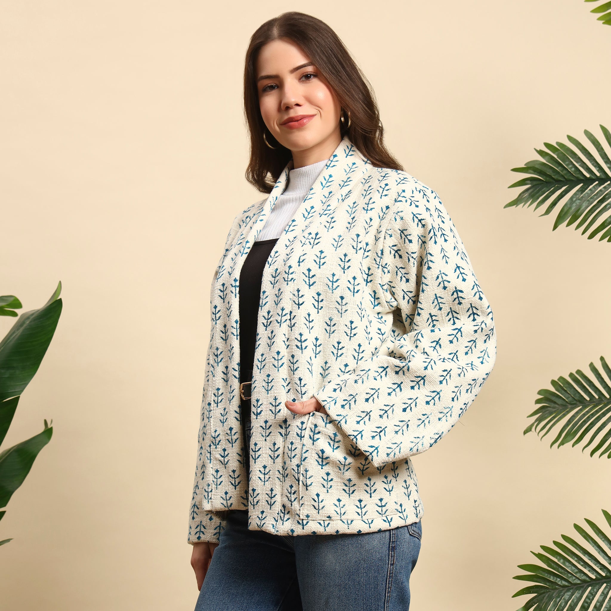 Hand Block Printed Cotton Jacket