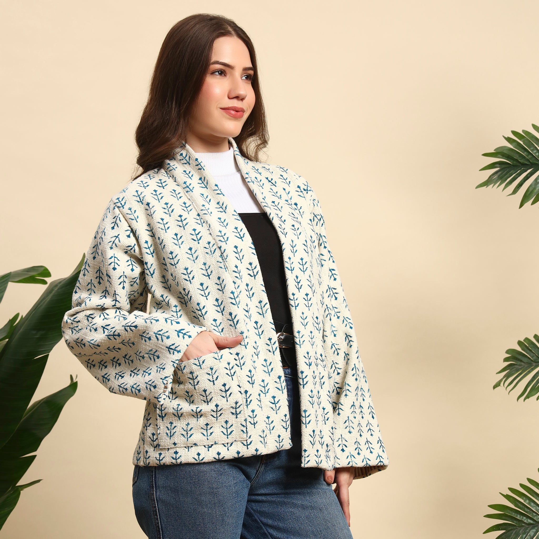 Hand Block Printed Cotton Jacket