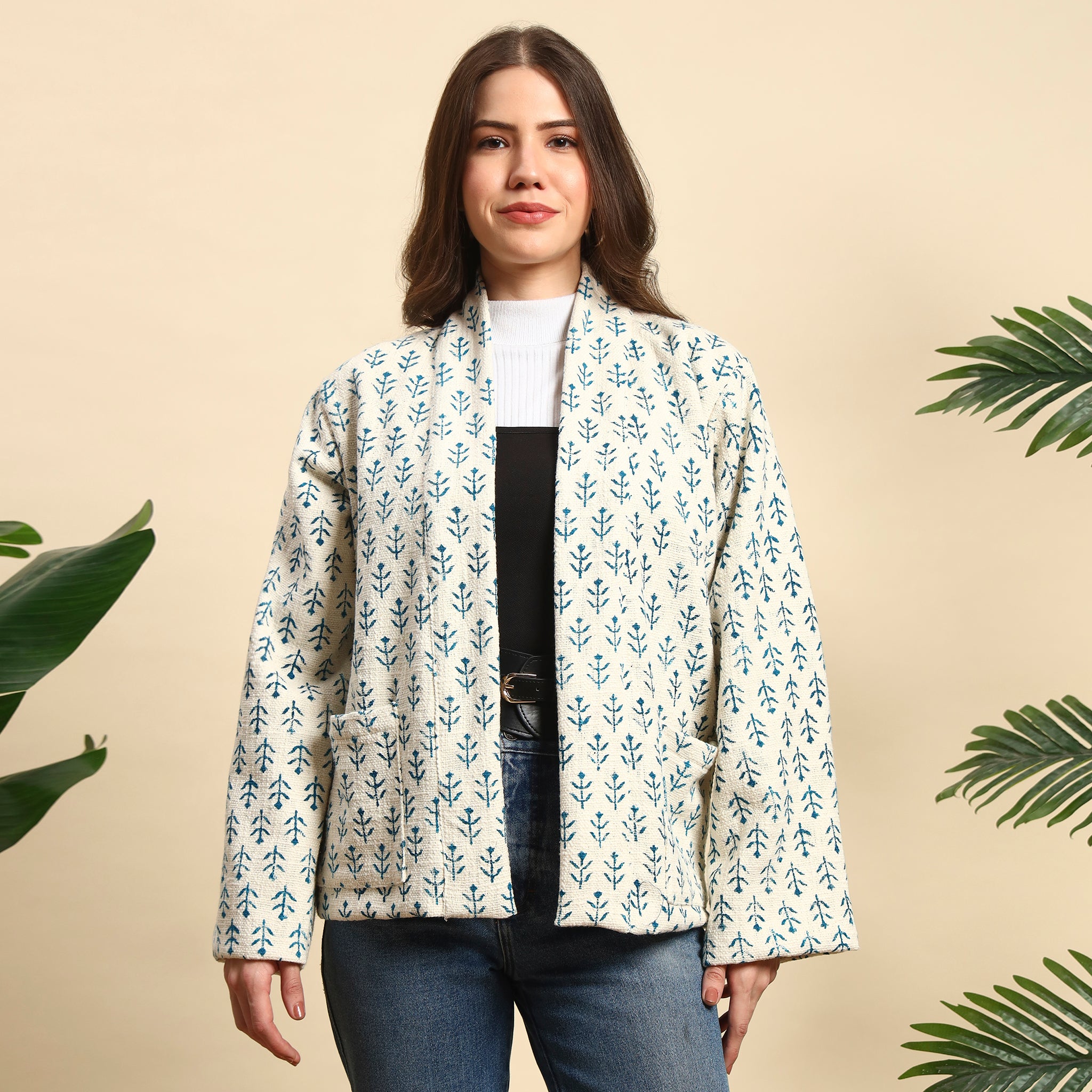 Hand Block Printed Cotton Jacket