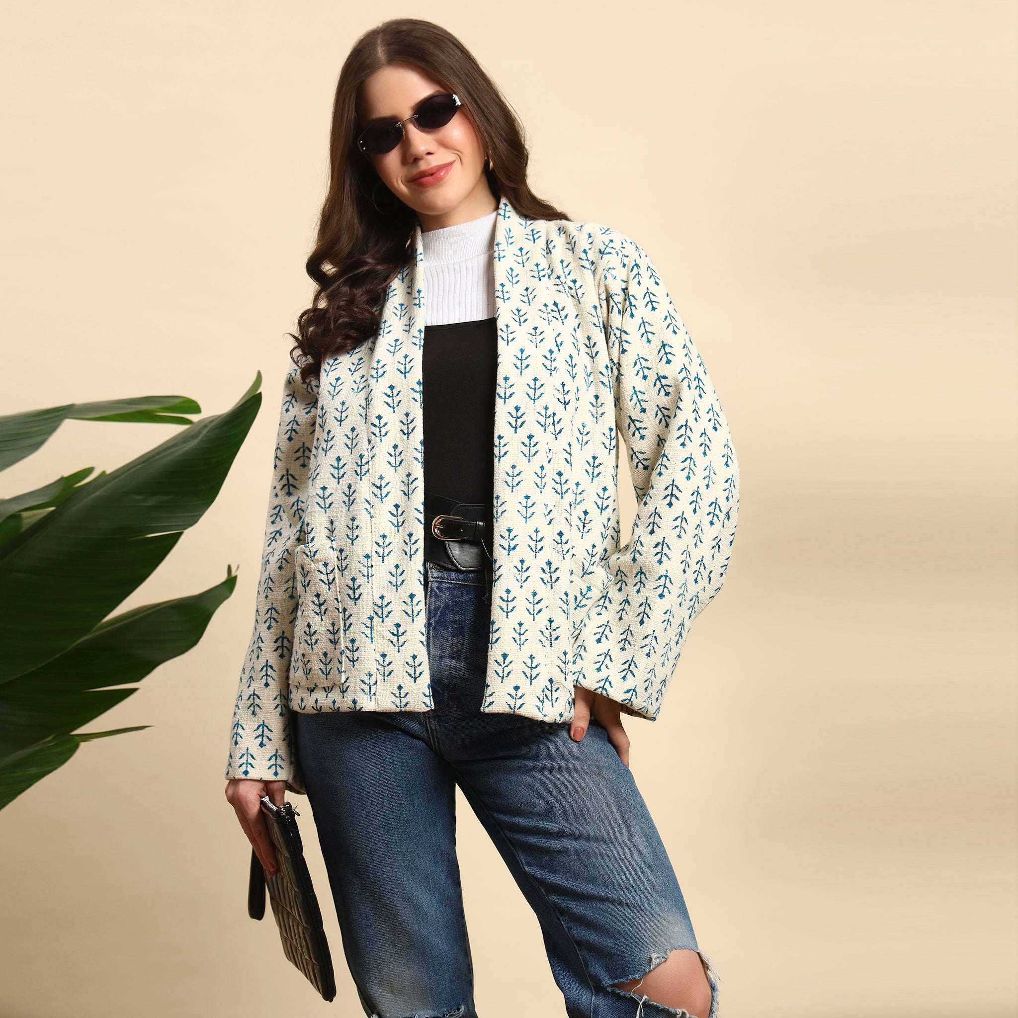 Hand Block Printed Cotton Jacket