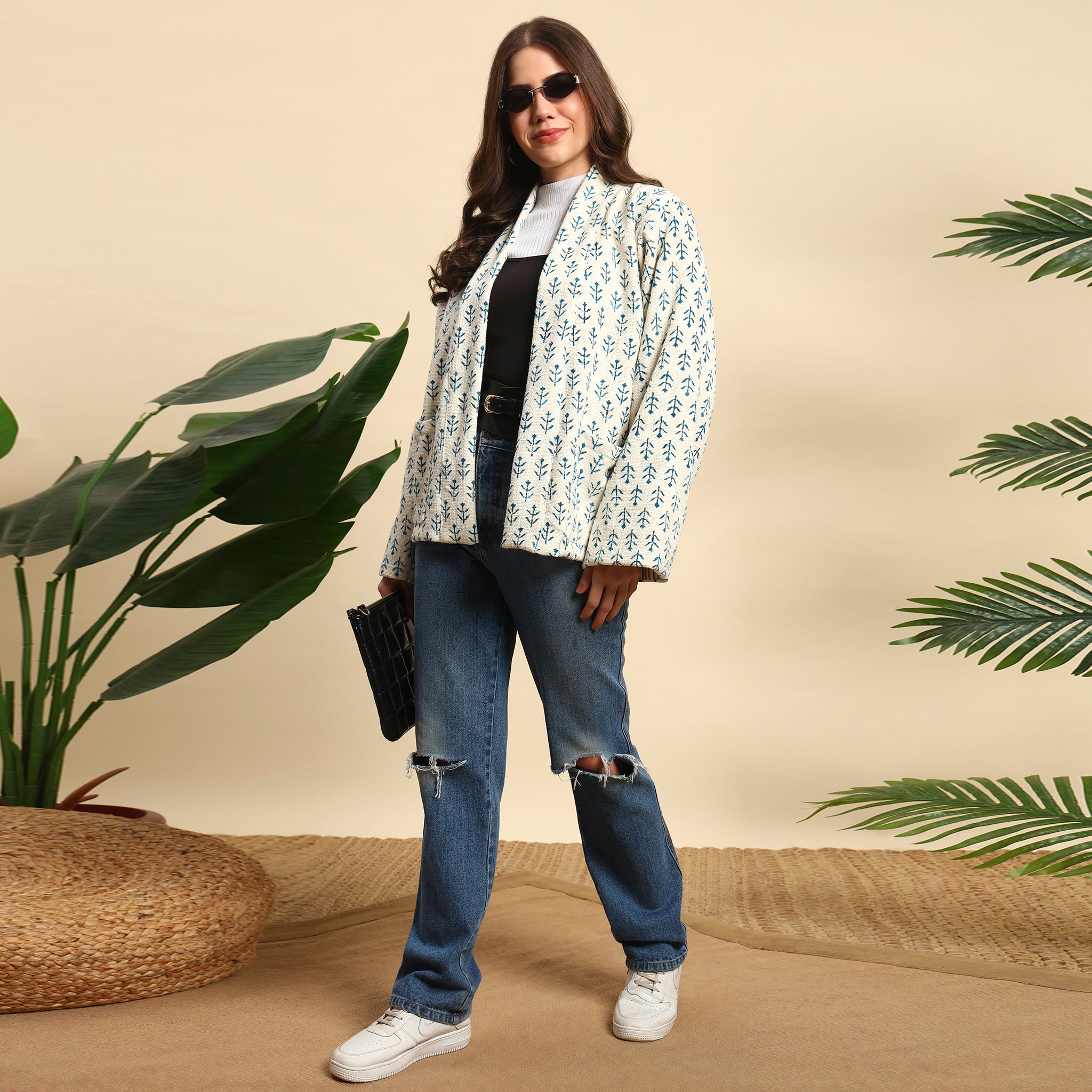 Hand Block Printed Cotton Jacket