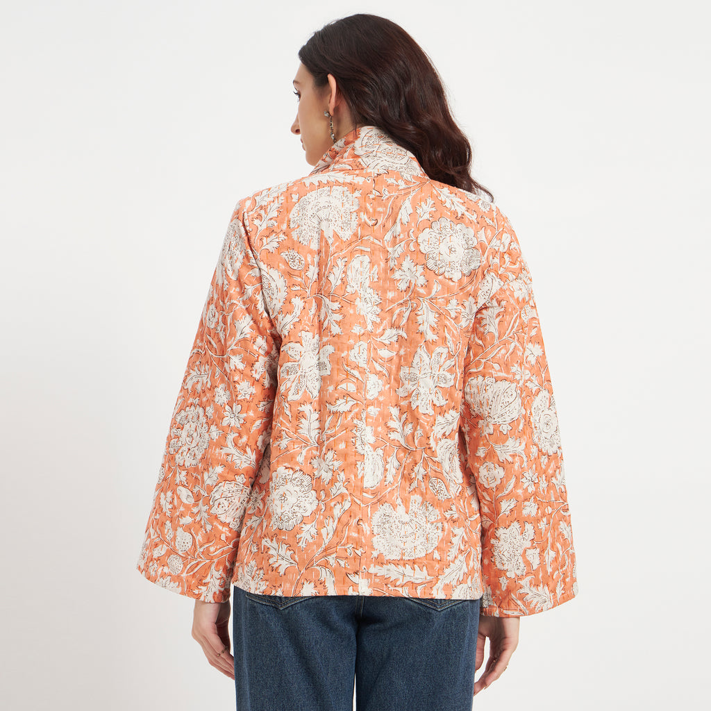 Cotton Printed Kantha Jacket