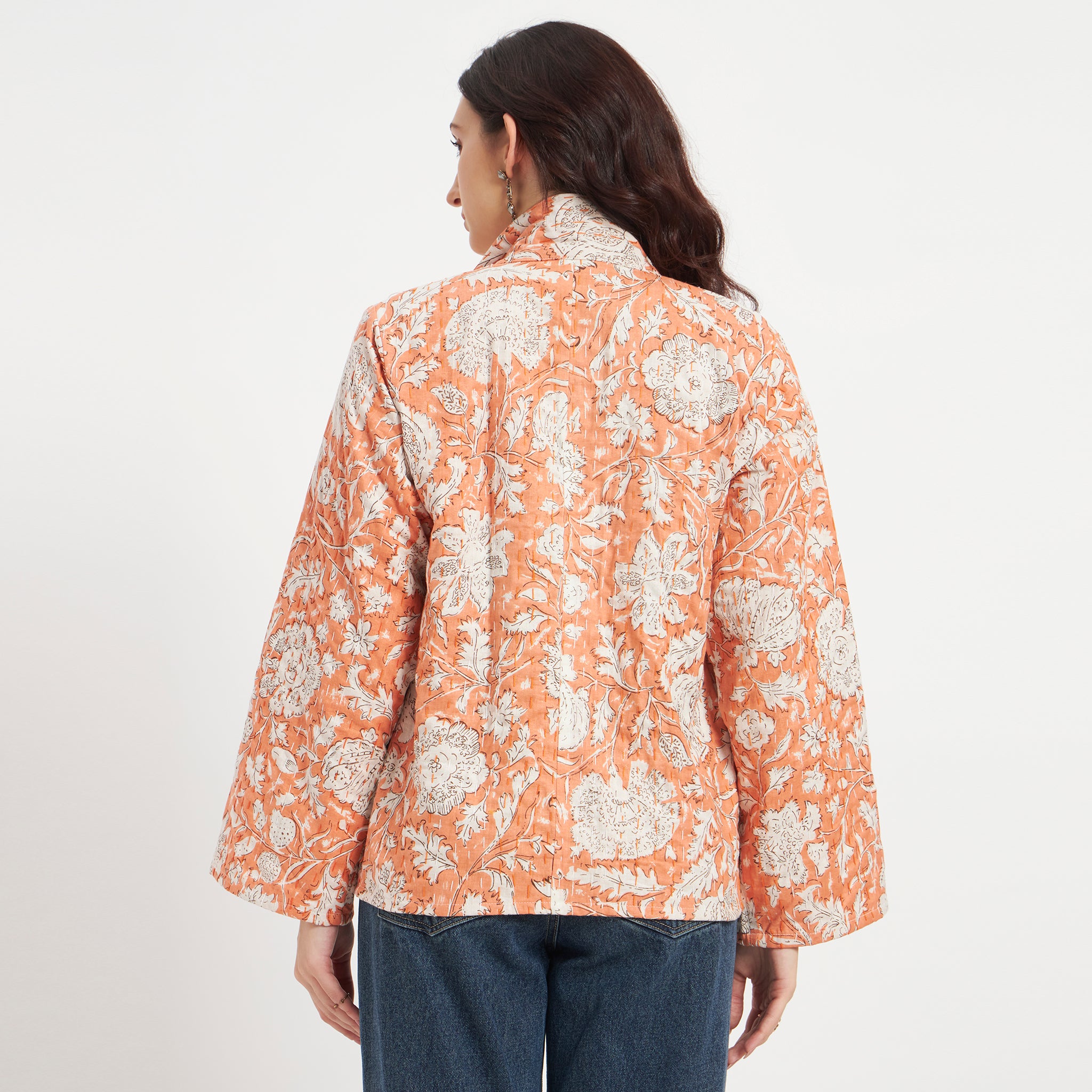 Cotton Printed Kantha Jacket